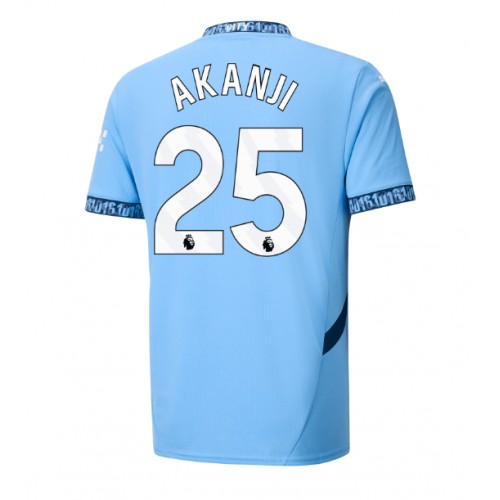 Pánský Fotbalový dres Manchester City Manuel Akanji #25 2024-25 Domácí Krátký Rukáv